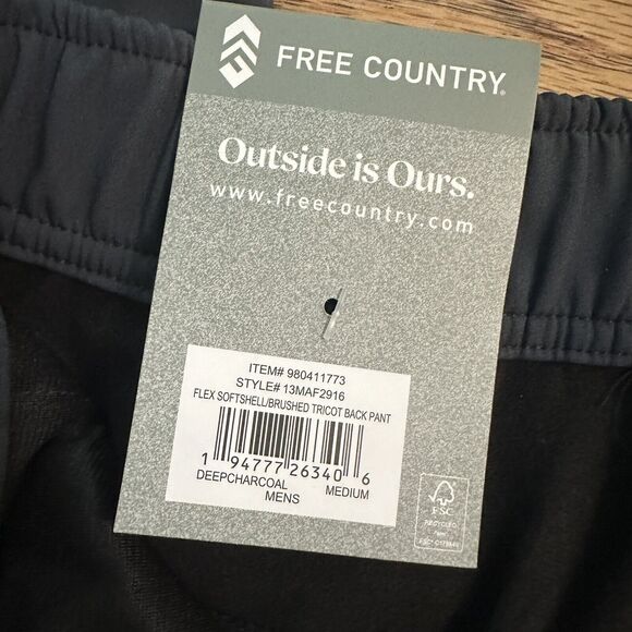 NWT! Free Country Flex Soft-Shell Ski Pants, Men’s, Snow, Water Resistant, M - Picture 10 of 15